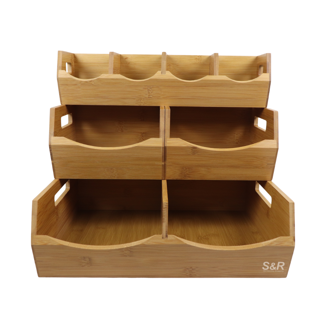 Seville Classics Home 4-piece Stackable Bin Organizer